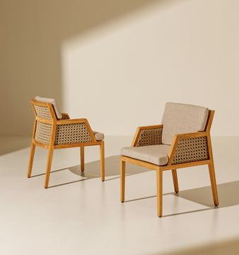 Dining armchair - Grand Life by Ethimo - view 2