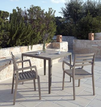 Square table 90x90 cm - Laren by Ethimo - view 2