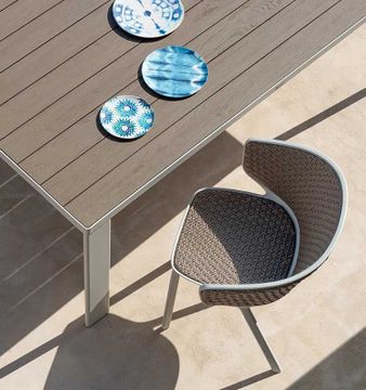 Dining armchair in Natwick - Pluvia by Ethimo - view 4