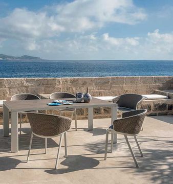 Dining armchair in Natwick - Pluvia by Ethimo - view 3