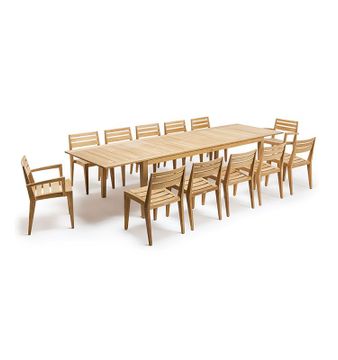 Rectangular extendable dining table - Ribot by Ethimo - view 4