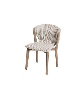 Teak or mahogany chairs for garden furniture - Knit by Ethimo - view 4
