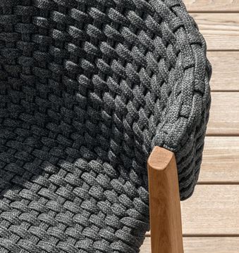 Teak or mahogany chairs for garden furniture - Knit by Ethimo - view 2