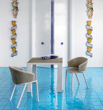 Dining armchair in Natwick - Pluvia by Ethimo - view 2