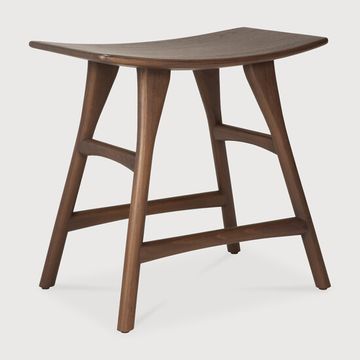 Osso stool - Brown - 50 x 33 x 49 cm (10110177) by Ethnicraft