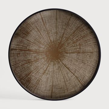 Slice mirror tray - Dark Brown - 61 x 61 x 4 cm (10120407) by Ethnicraft