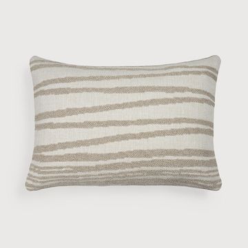 Nomad Stripes outdoor cushion cover - Multicolour, White - 60 x 40 x 1 cm (10121116) by Ethnicraft
