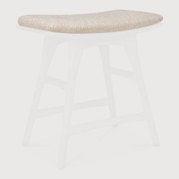 Osso outdoor stool cushion - Natural - 50 x 33 x 2 cm (10121245) by Ethnicraft