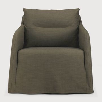 Weave lounge chair - Green - 80 x 87 x 75 cm (10121411) by Ethnicraft