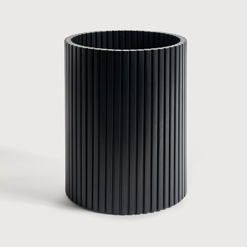 Roller Max paper basket - Black - 28 x 28 x 35 cm (10129771) by Ethnicraft