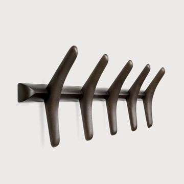 PI wall coat rack - Dark Brown - 70 x 10 x 21 cm (10129782) by Ethnicraft