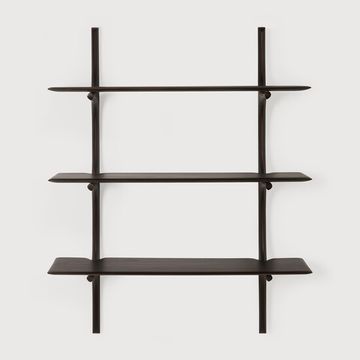 PI wall shelf - Dark Brown - 100 x 35 x 126 cm (10129788) by Ethnicraft