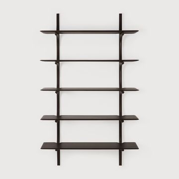 PI wall shelf - Dark Brown - 100 x 35 x 196 cm (10129789) by Ethnicraft