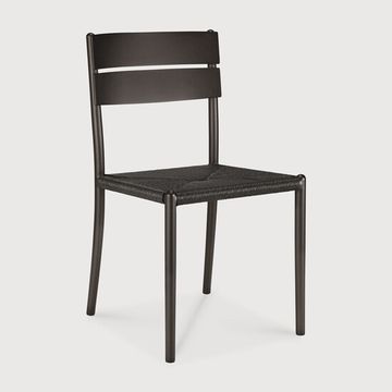 Elin outdoor dining chair - Dark Bronze - 45 x 51 x 84 cm (10160571) by Ethnicraft