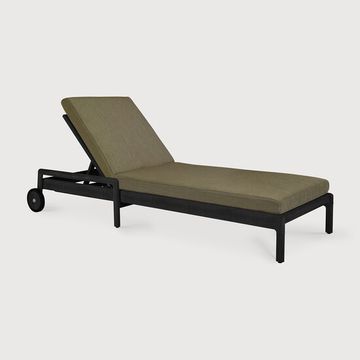 Jack outdoor adjustable lounger - Black, Green - 216 x 84 x 34 cm (10S10345) by Ethnicraft