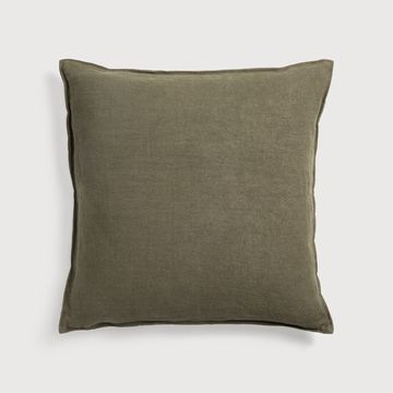 Lin cushion - Olive - 50 x 50 x 15 cm (10S21310) by Ethnicraft