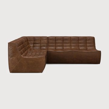 N701 modular sofa set - Chestnut - 231 x 171 x 76 cm (10S22196) by Ethnicraft