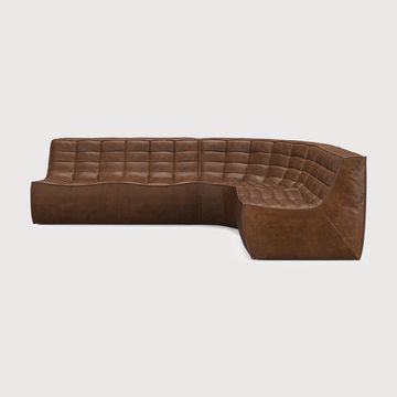 N701 modular sofa set - Chestnut - 260 x 200 x 76 cm (10S22197) by Ethnicraft