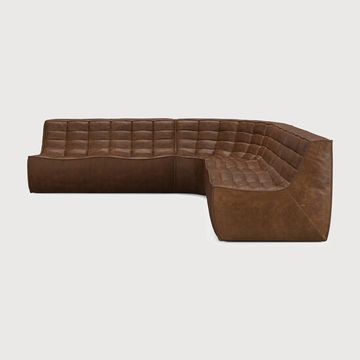 N701 modular sofa set - Chestnut - 260 x 260 x 76 cm (10S22201) by Ethnicraft