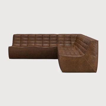 N701 modular sofa set - Chestnut - 231 x 231 x 76 cm (10S22202) by Ethnicraft