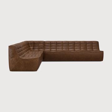 N701 modular sofa set - Chestnut - 301 x 231 x 76 cm (10S22208) by Ethnicraft