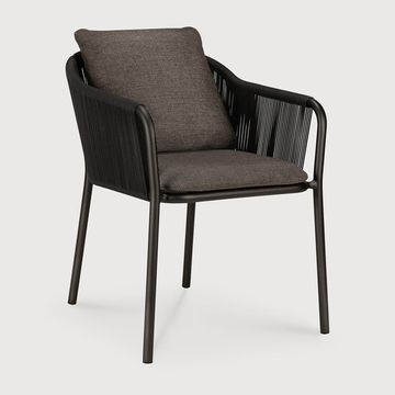 Capitan outdoor dining chair - Dark Bronze - 59 x 64 x 75 cm (10S60222) by Ethnicraft