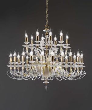 ALICANTE CHARM L16+8 - Crystal chandelier with Swarovski® Crystals by Euroluce Lampadari