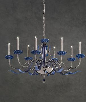BORA L8 - Crystal chandelier with Swarovski® Crystals by Euroluce Lampadari