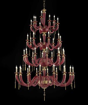 Julienne Red&Gold L45 by Euroluce Lampadari