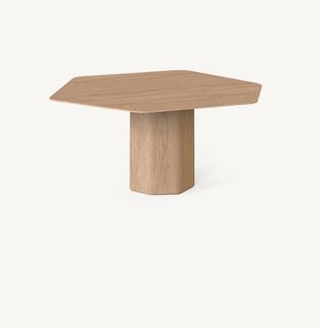 Talo indoor hexagonal dining table by EXPORMIM