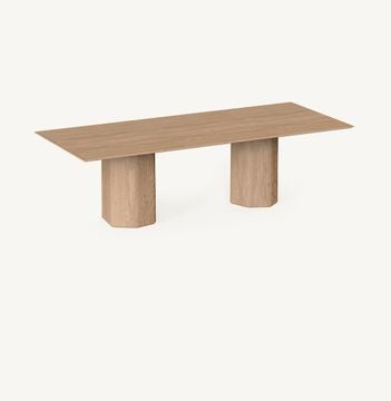 Talo indoor rectangular dining table by EXPORMIM