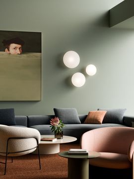 Lumi White F07 Ceiling lamp by Fabbian