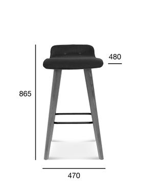 Cleo bar stool BST-1603 by Fameg