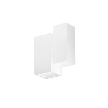 Applique FOSTER in gesso bianco verniciabile con quattro punti luce by Fan Europe Lighting