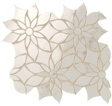 CALACATTA DELICATO DAISY MOSAICO BRILLANTE Roma gold by FAP ceramiche