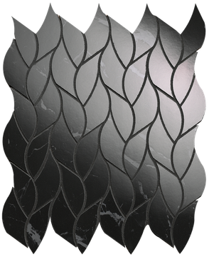 NERO ELEGANTE LEAVES MOSAICO BRILLANTE Roma gold by FAP ceramiche