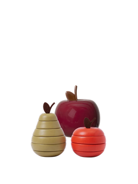 Apple Money Bank & Stacking Apple and Pear - Set of 2 - Gift Set by Ferm Living