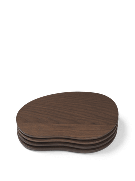 Cairn Butter Boards - Set of 4 - Dark Brown by Ferm Living