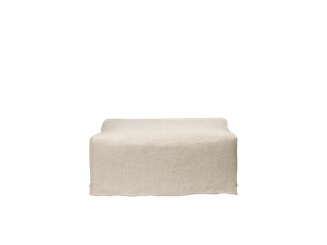 Catena Pouf Rectangular S501 - Loose Drape - Natural by Ferm Living