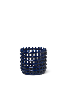 Ceramic Basket - Small - Blue by Ferm Living