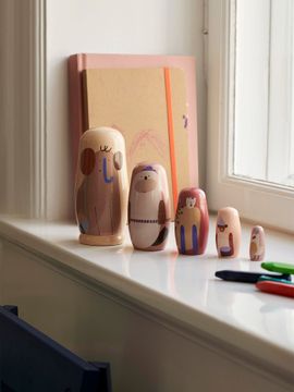 Critter Nesting Dolls by Ferm Living - view 2