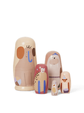Critter Nesting Dolls by Ferm Living