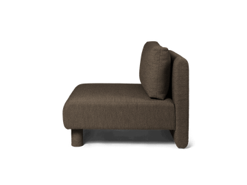 Dase Sofa Center - Soft Bouclé - Dark Brown by Ferm Living - view 3