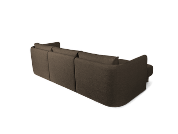 Dase Sofa Center - Soft Bouclé - Dark Brown by Ferm Living - view 5