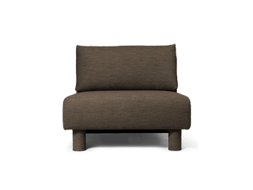 Dase Sofa Center - Soft Bouclé - Dark Brown by Ferm Living