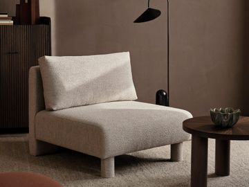 Dase Sofa Center - Soft Bouclé - Natural by Ferm Living - view 2