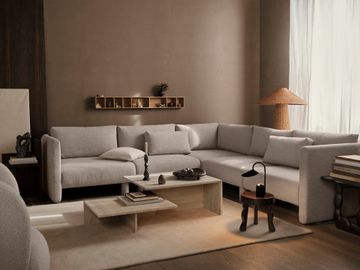 Dase Sofa Center - Soft Bouclé - Natural by Ferm Living - view 4