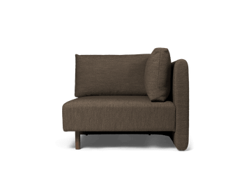 Dase Sofa Corner - Soft Bouclé - Dark Brown by Ferm Living - view 2