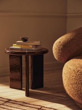 Deya Side Table - Chestnut Brown by Ferm Living - view 2