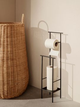 Dora Toilet Paper Stand - Black by Ferm Living - view 2